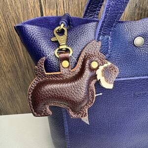 Portland Leather Dog Purse Charm FAST SHIP REMY Dog COLDBREW DOG Keychain